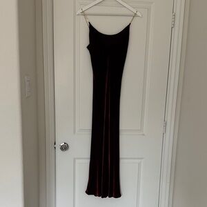 Reformation Burgundy Velvet Dress